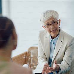 Advisor speaking with a senior couple